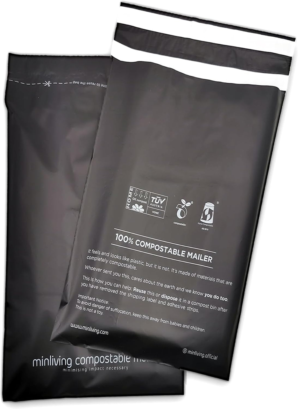 Compostable Mailers – Small 6" x 9"