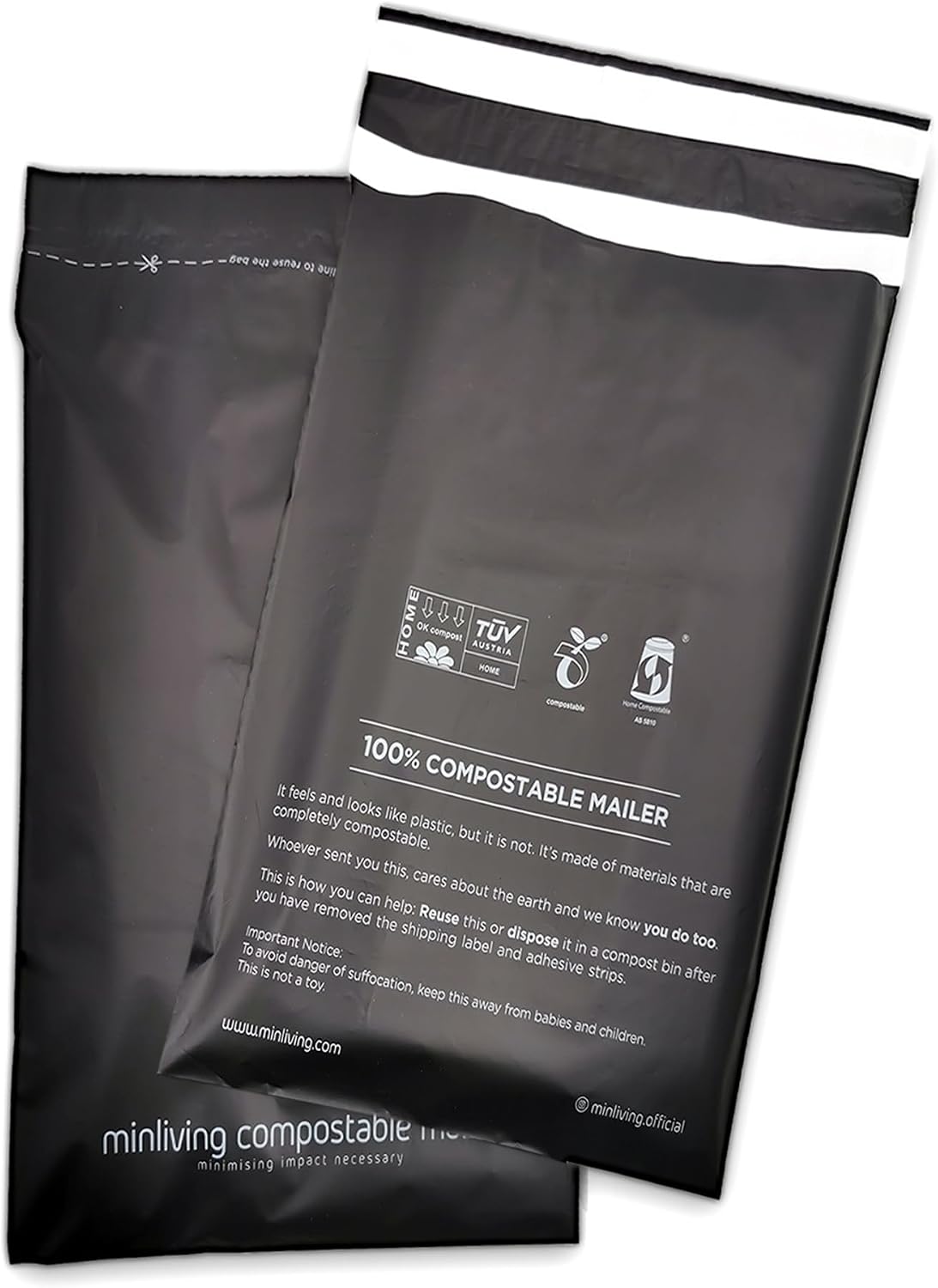 Compostable Mailers – Small 6" x 9"