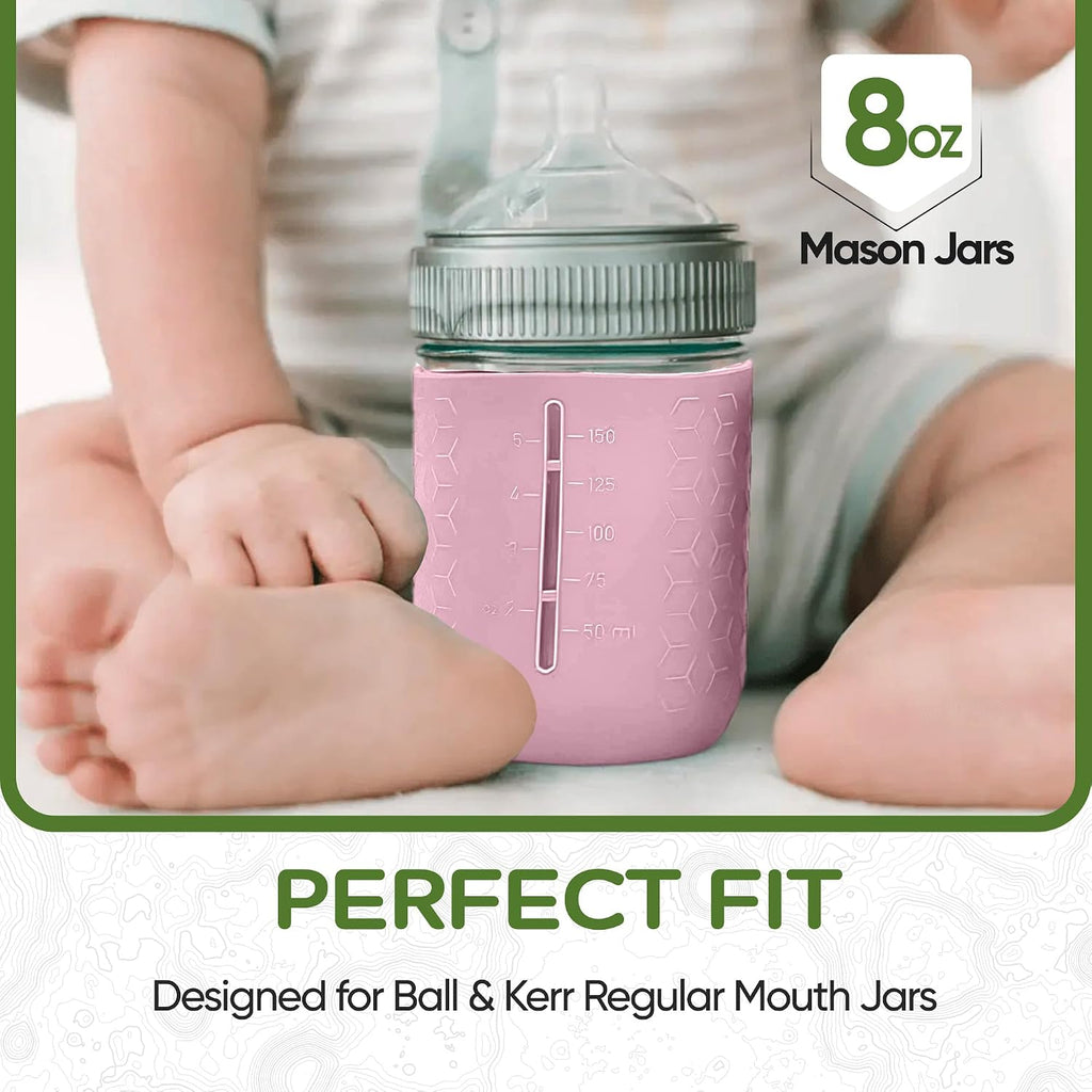 minliving silicone sleeves 8oz Regular Mouth – Multicolor