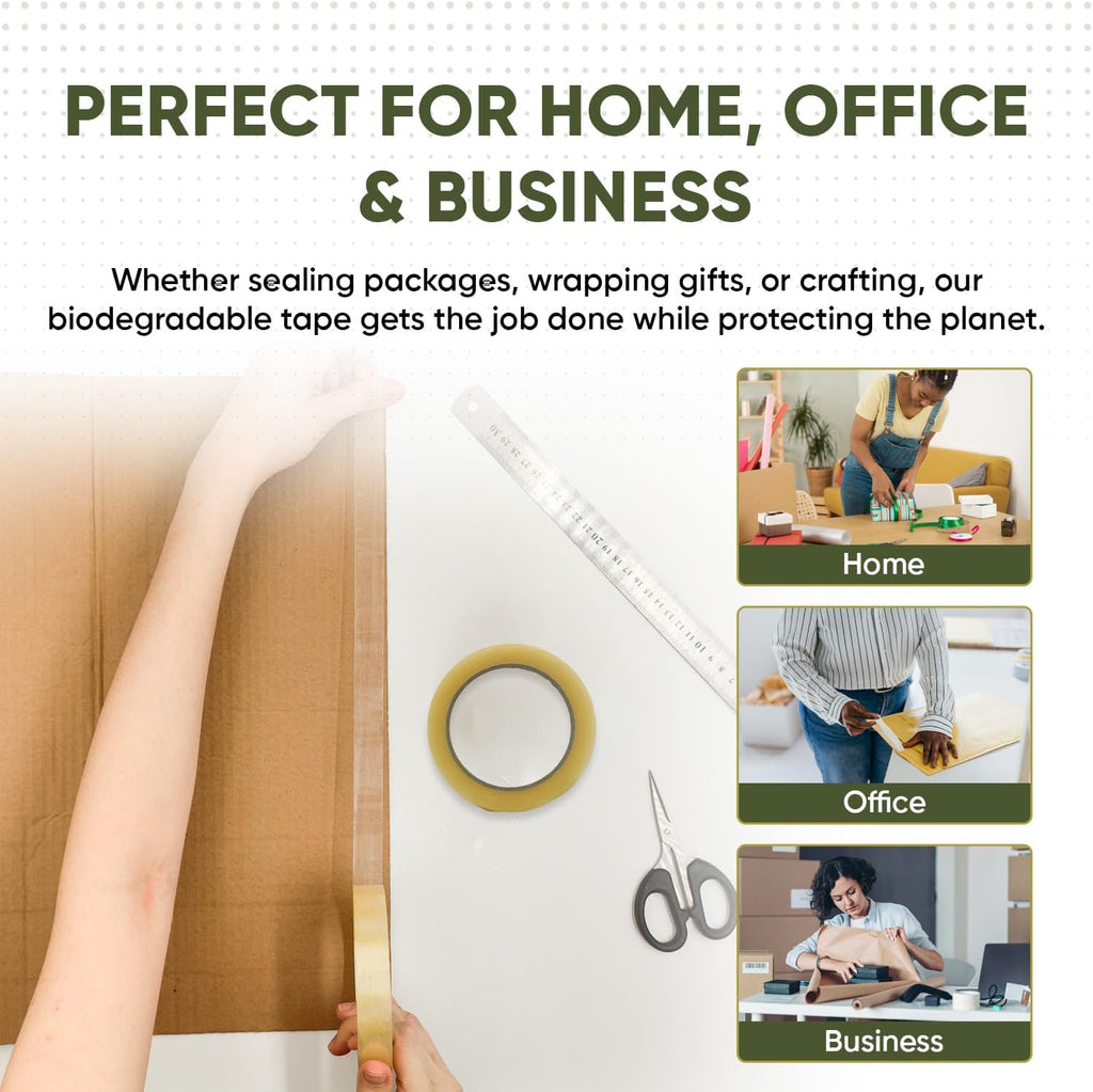 Biodegradable Packing Tape – Clear 3/4" x 70 yd