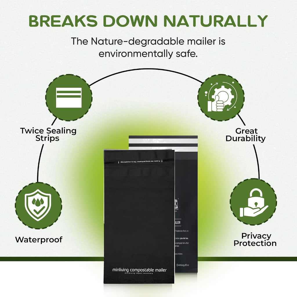 Compostable Mailers – Small 6" x 9"