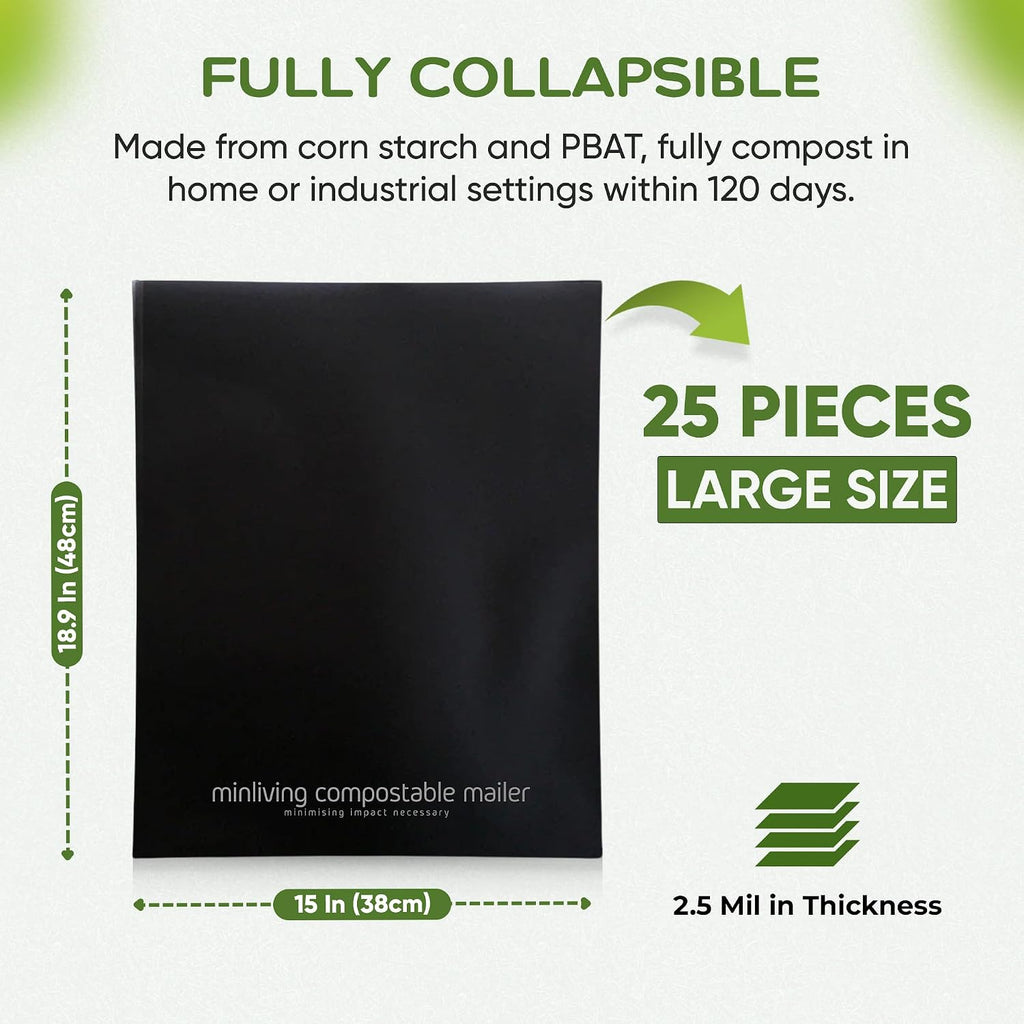 Compostable Mailers – Large 14.9" x 19"