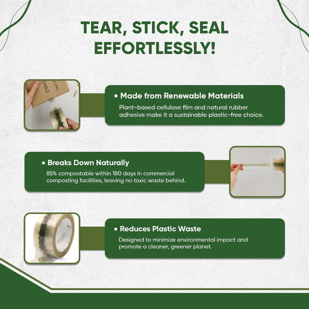 Biodegradable Packing Tape – Printed 1.93" x 70 yd