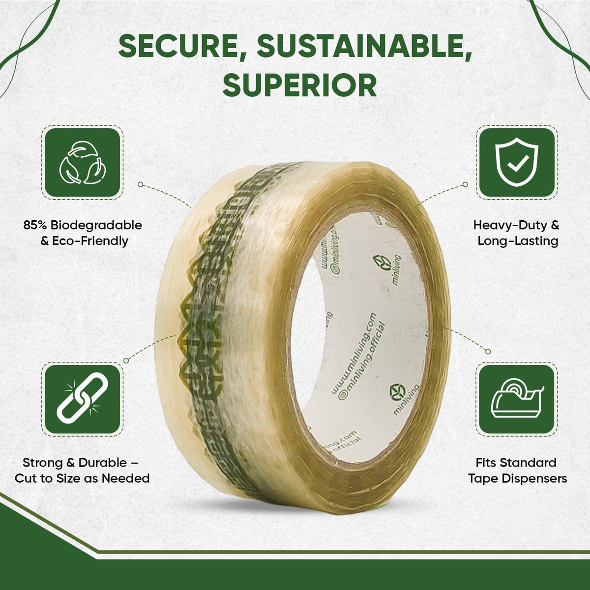 Biodegradable Packing Tape – Printed 1.93" x 70 yd