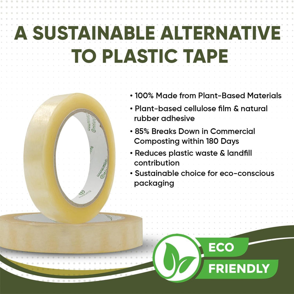 Biodegradable Packing Tape – Clear 3/4" x 70 yd