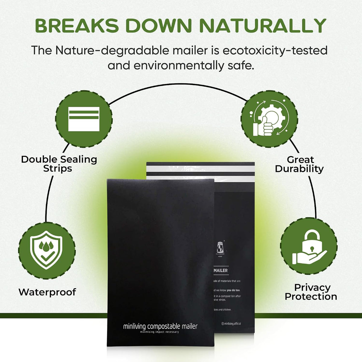 Compostable Mailers – Medium 10" x 13"