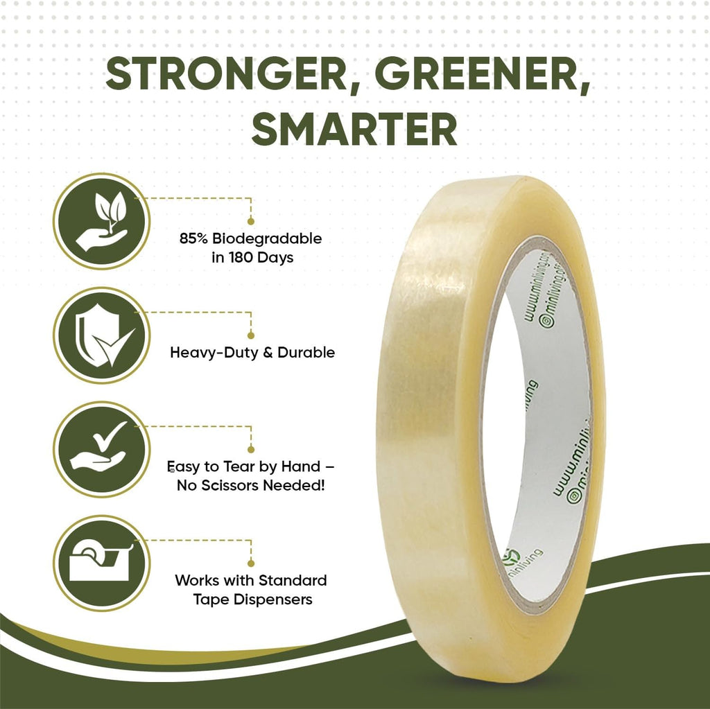Biodegradable Packing Tape – Clear 3/4" x 70 yd