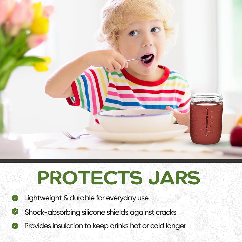 minliving silicone sleeves 8oz Regular Mouth – Neutral