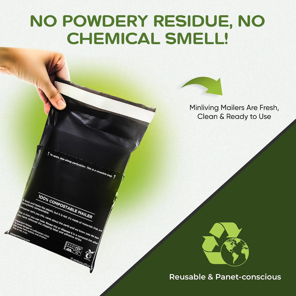 Compostable Mailers – Small 6" x 9"