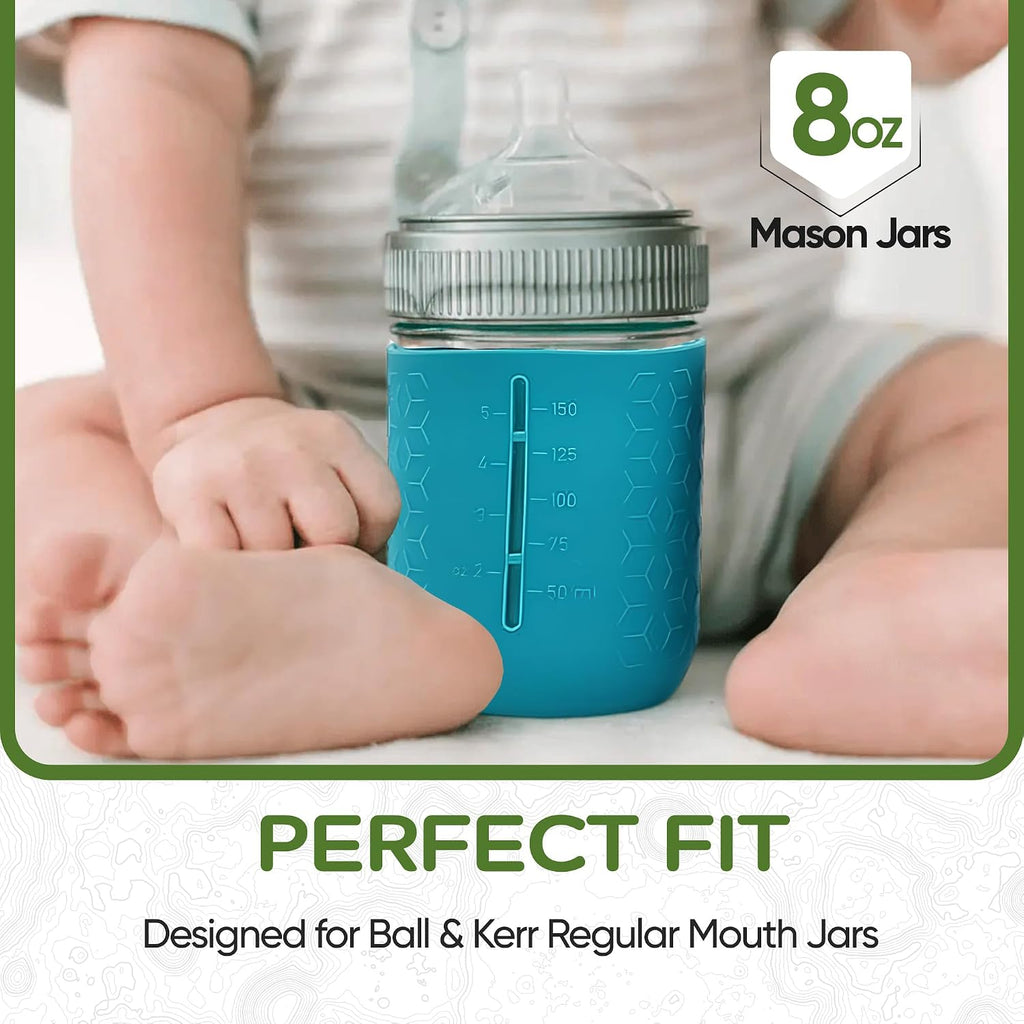minliving silicone sleeves 8oz Regular Mouth – Neutral
