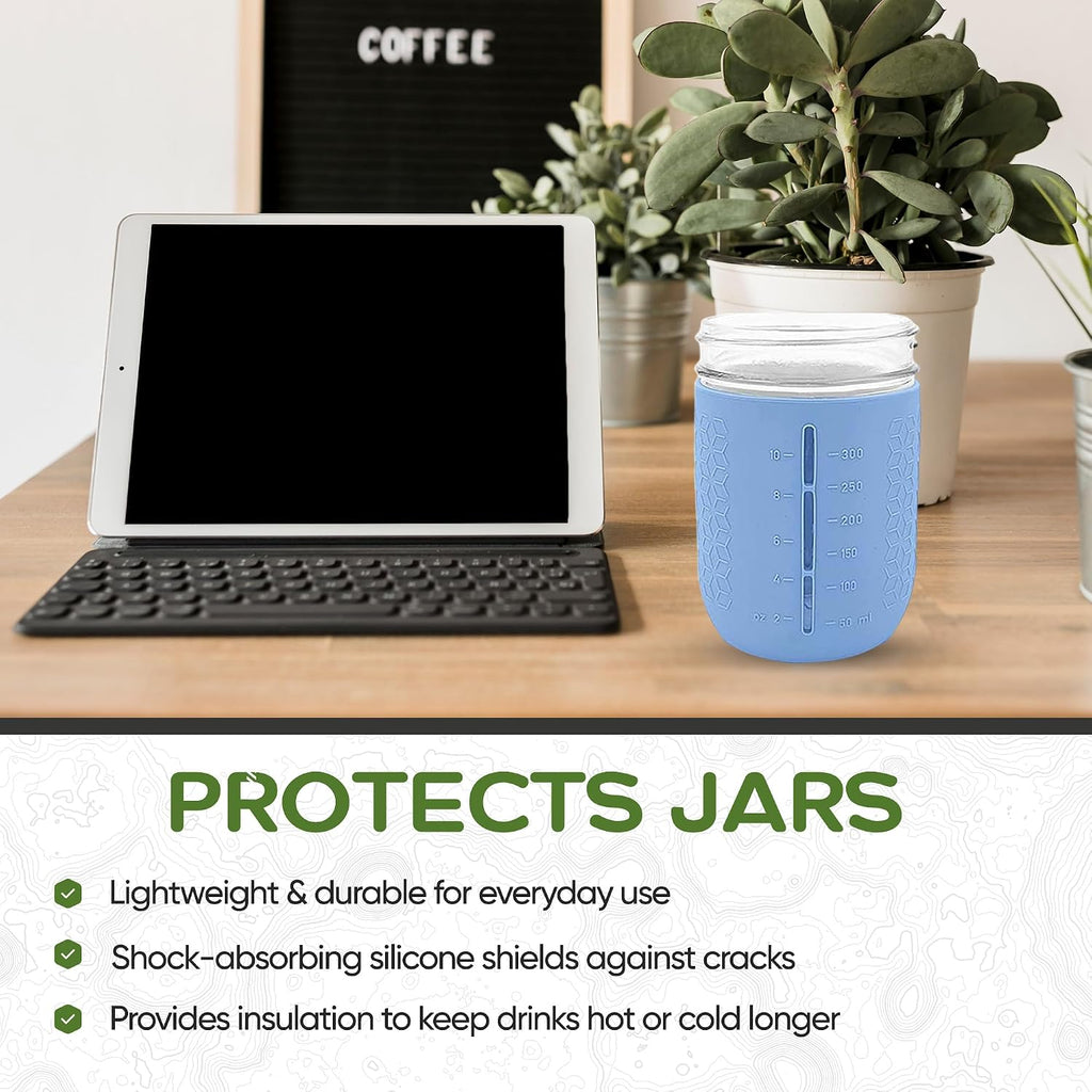 minliving silicone sleeves 16oz Wide Mouth – Spring Summer