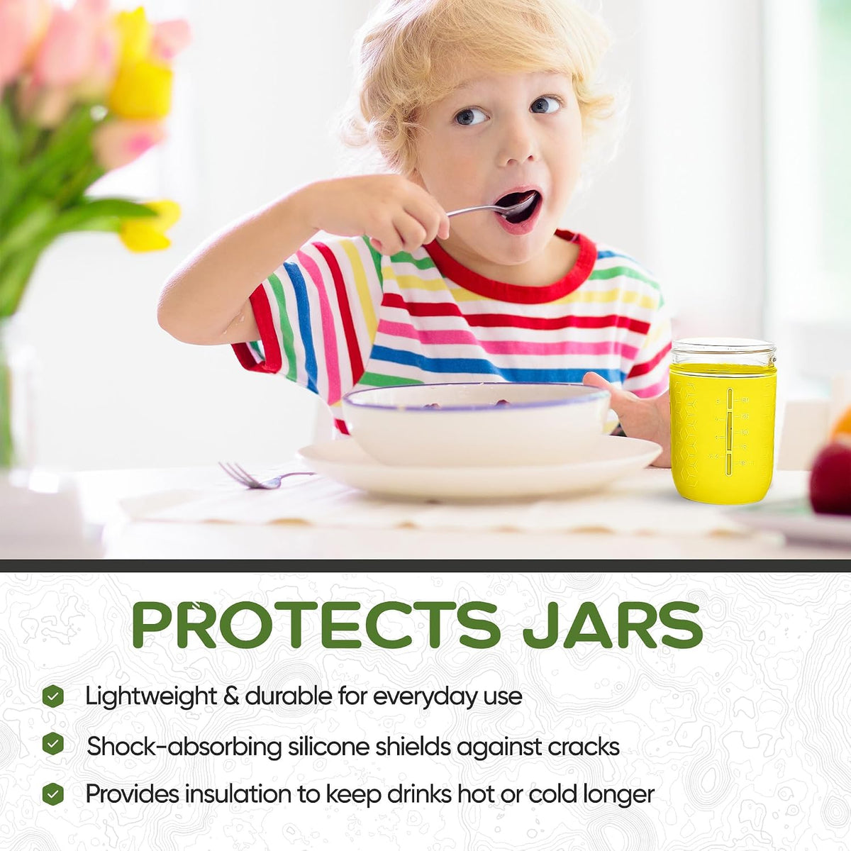 minliving silicone sleeves 8oz Regular Mouth – Multicolor